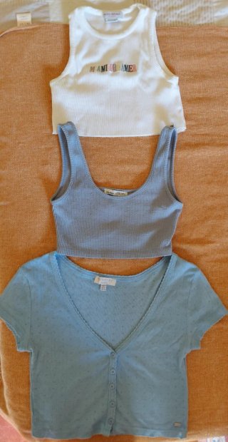 Conjunto 3 Tops Mujer Pull and Bear