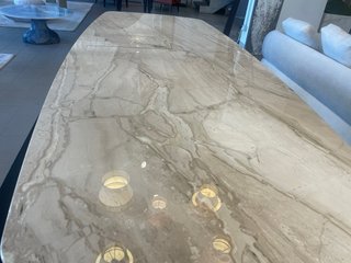 Tavolo marmo Daino Reale 240x100 cm - Nuovo