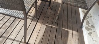 Conjunto jardín: mesa y 2 sillas
