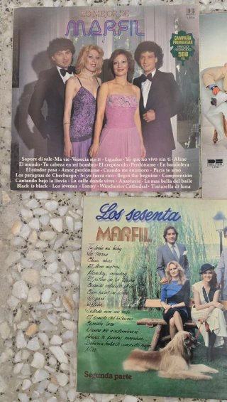 Lote 5 Vinilos Marfil Nacional Pop