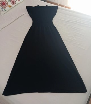 Vestido negro largo