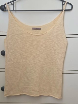 Camiseta punto fino Frankie Morello Amarillo claro