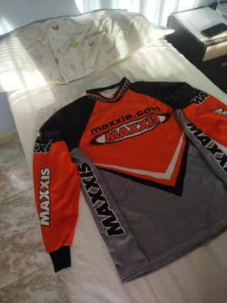 Maillot DH Maxxis Naranja y Gris