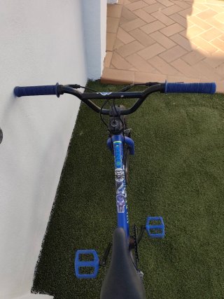 Bicicleta BMX 20 Niños Wipe 500 Azul