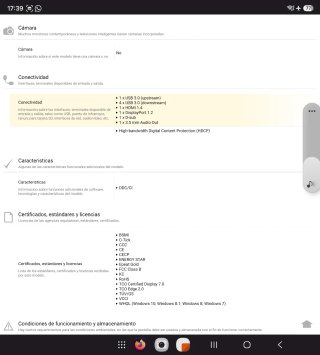 Monitor Lenovo T2424PA con cables