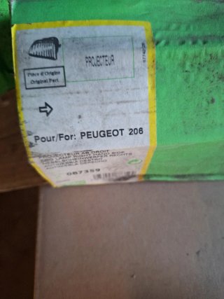 PEUGEOT 206 Antiniebla derecho