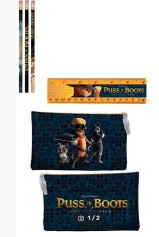 Set papelería El gato con botas: El último deseo