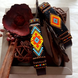 Pulseras para pareja, conjunto artesanal