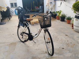 Bicicleta paseo con sillita Polisport