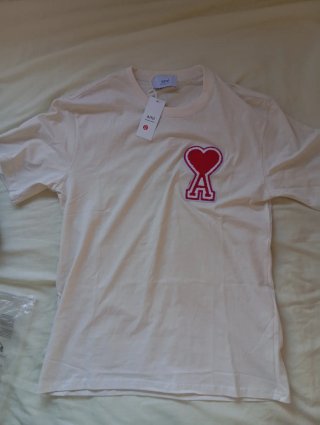 Camiseta Ami Paris Beige