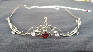 Conjunto Joyas Medievales Boda Tiara Pendientes