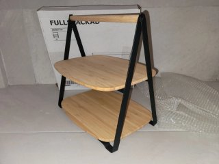 Bandeja IKEA 2 niveles madera y metal