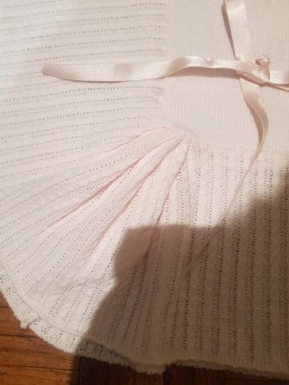 Toquilla rosa bebé