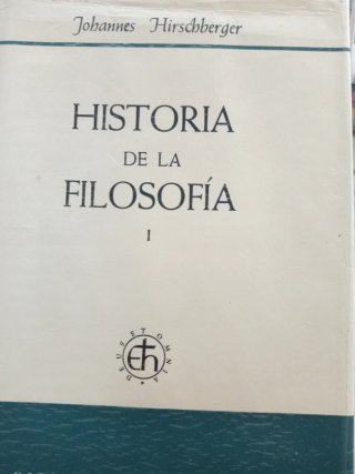 Historia de la Filosofía Johannes Hirschberger 2 t