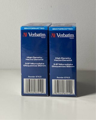 20 dischetti Verbatim DataLife 3,5" 1,44MB HD IBM