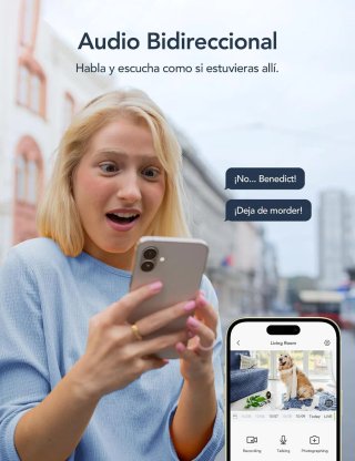 2 Cámaras Vigilancia GNCC WiFi Interior 2K 3MP