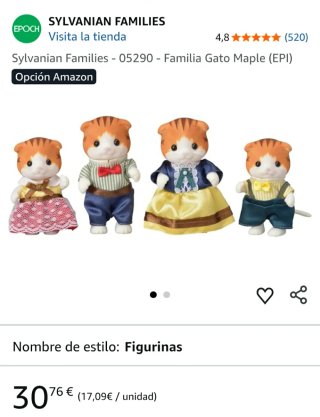Familia Sylvanian Gatos