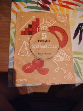 Libro de matemáticas de 5 de primaria  1trimestre