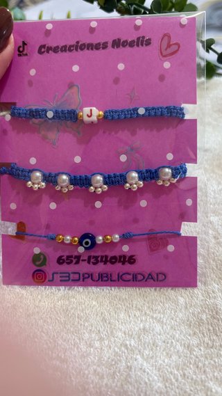 Lote 3 Pulseras Creaciones Noelis