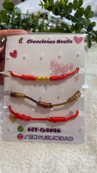 Lote 3 Pulseras Creaciones Noelis