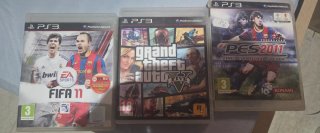 3 Juegos PS3: FIFA 11, GTA V, PES 2011