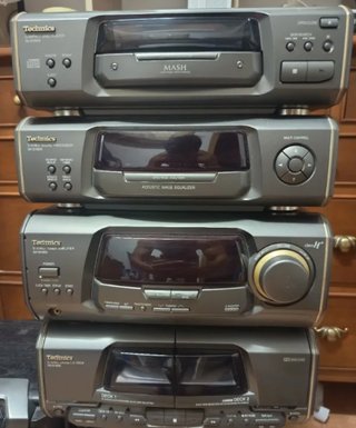 Equipo de música Technics CD, Radio, Cassette