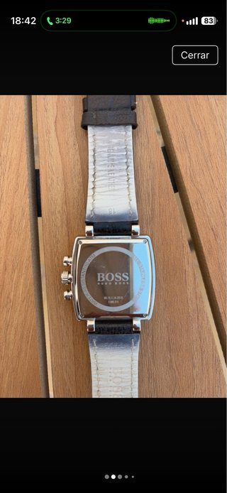 Reloj Emporio Armani Cuadrado Negro y Plateado
