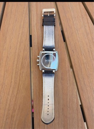 Reloj Emporio Armani Cuadrado Negro y Plateado