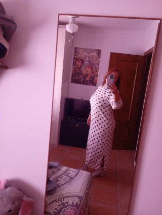 Vestido de Otoño con Lunares