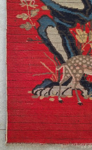 Alfombra china antigua 130x69cm