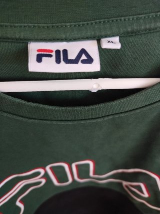 Sudadera Fila Color Block Verde Negra XL