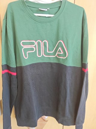 Sudadera Fila Color Block Verde Negra XL