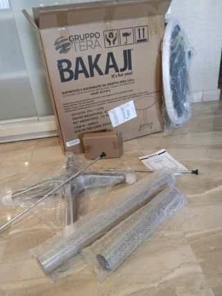 Mesa redonda BAKAJI aluminio exterior