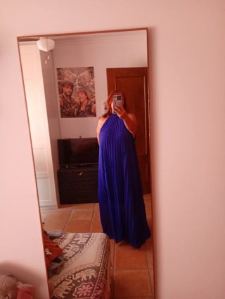Vestido de fiesta azul