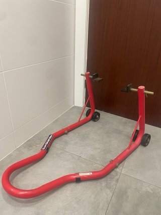Caballete trasero moto ConStands rojo
