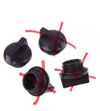 Tapones de plástico para bombas,motosierras etc.