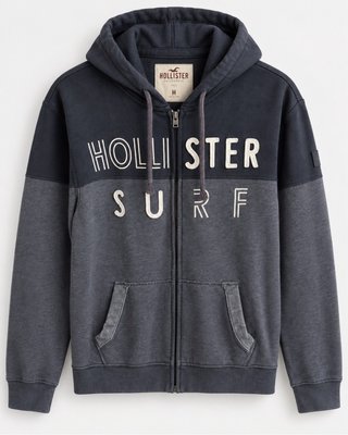 Sudadera Hollister Surf con cremallera y capucha M