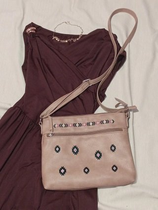 Senda bolso de hombro marrón
