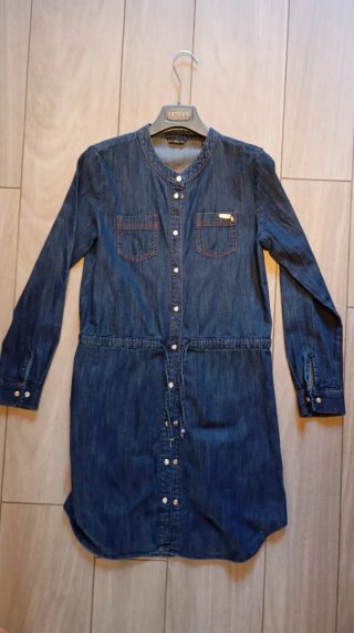 Abito Chemisier Jeans Guess Ricamato taglia 14 ann