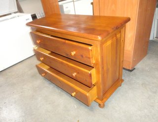 Cómoda Provenzal 3 Cajones Madera