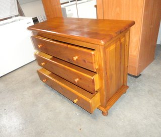 Cómoda Provenzal 3 Cajones Madera