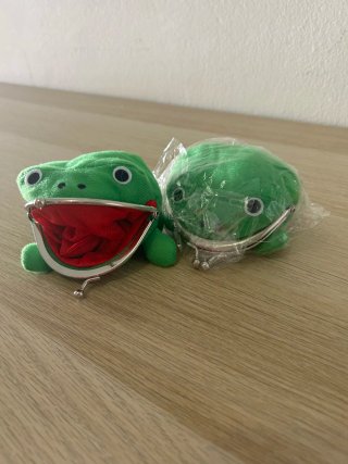 Billetera Sapo Naruto Verde y Rojo