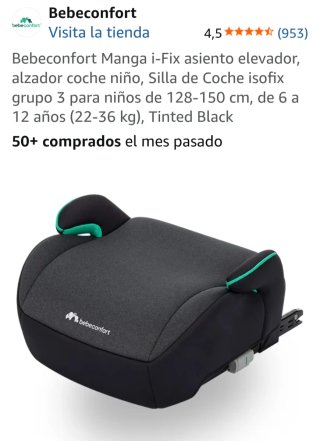 Alzador coche Bebé Confort gris