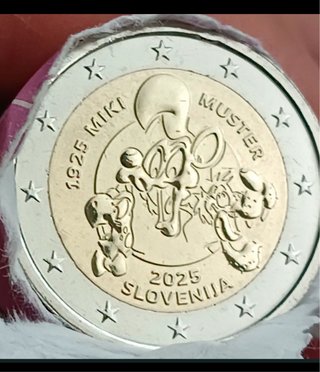 Moeda 2€ Miki Muster 2025 Eslovénia