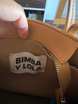 Bolso Bimba y Lola Beige Logo