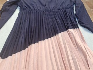 Vestido T 4XL Azul y Rosa. Medidas en descripción