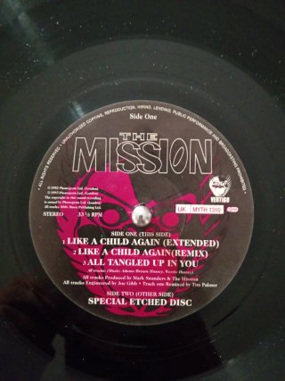 Vinilo The Mission - Like A Child Again 10'