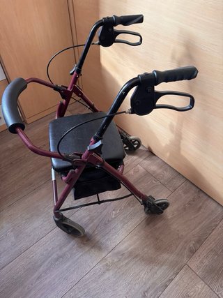 Andador con frenos