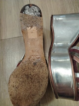 Sandali Dolce & Gabbana bordo e Argento