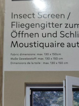 Mosquitera Livarno para ventana 130x150cm